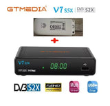 Gtmedia V7 S5X DVB-S/S2/S2X HEVC H.265 Satellite Receiver 1080P Full HD with USB WIFI or 3g modem BISS auto roll