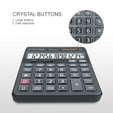 Desktop 14 Digit Large Solar Power LCD Display Big Button Calculator 112 Steps Check and Correct Function for Office
