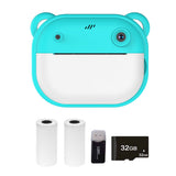Y600 Kid Children 1080P Digital Camera Thermal Print 2.4Inch IPS Screen Photo Selfie Video Auto Focus Birthday Gift