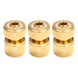 Brass-Coated Adapter 1/2" Quick Connect Swivel Garden Coupg System for Watering Irrigation Hose Connector