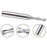 5PCS 1/8 Cutting Diamter Spiral Upcut Bit with 1/4 Carbide CNC Wood Router Bits Set for Plunge Slot Cutter