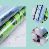 2 Piece Adhesive Forest Background Poster Backdrop Decor Aper Underwater World Decorative Sticker Fish Tank Stickers