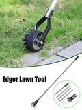 Garden Edger Tool Wheeled Manual Edging Grass Trimmer Edge Grinder Lawn Mower Cutter Weeder Cutting hine