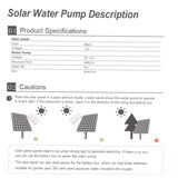 18V 30W Power Water Garden Decoration Mini Solar Panel Pump Watering System Energy Saving Kits for Fish Tank