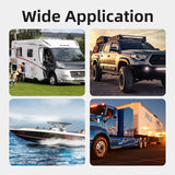 Kit 12V 140Amp Waterproof Voltage Sensitive Relay Smart Dual Battery Isolator for Marine Truck ATV UTV RV