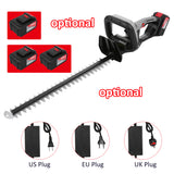 Cordless 21V Battery Bush Electric Hedge Trimmer Pruning 21 Inch Dual-Action Blade for Shrub Branch