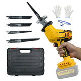 Cordless Reciprocating For 20V Battery 3000SPM Variable Speed Saber Saw Wood Metal PVC Pipe Cutting (No Battery)