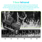 4K Night Vision Monocular Camera Night Full Color with Wifi APP Share Sony Sensor 40MP Image 64GB Card for Camping Hunting