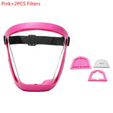 Transparent Full Face Shield Bicycle Helmet Safety Glasses Eye Shield Mask Protective Cover Windproof Face Mask With Filters
