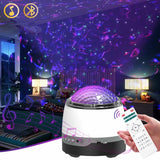 Music LED Projector Starry Galaxy Night Light Star Sky Ocean Wave Lamp US Water Waving Night Light Led Colorful