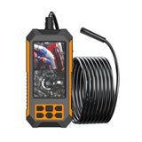 Industrial Endoscope with Dual 1920*1080P/2592*1944P 8 LED Light IP68 Waterproof Inspection Camera w/ 4.5” Display