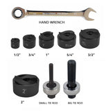 CC-60 Carbon Steel Opening Head with Various Mold Manual Hole Opener Set