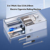 3 in 1 Multi-Size 5.5/6.5/8mm Slim Automatic Electric Tobacco Cigarette Rolg hine Injector Maker Roller Tube Smoking Tool