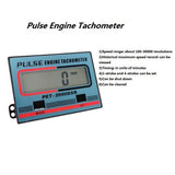 Digital Tach Hour Meter Tachometer Gauge 2&4 Stroke Engine Spark Plugs Inductive Display for Motorcycle ATV Lawn Mower