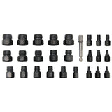 26 PCS Broken Screw Removal Tools Black & Silver Steel Bolt Extractor For Screw Extractor