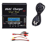 Aircraft Model B6 Black IMAX B6AC V2 80W 7A Smart Balance Charger Lithium Battery Nimh US Plug