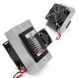 DIY Kit 12V Semiconductor Cooler Peltier Cooling System, Heatsink Module Kit+Thermostat Set, US Plug