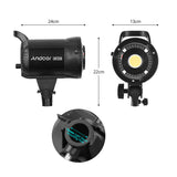 Andoer LM135Bi 135W Studio LED Video 3000K-5600K Dimmable Continuous Light Bowens Mount for Product Portrait Photography