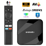 TV98 ATV W2 Smart TV Android 14 Amlogic S905W2 4G 5G Dual Wifi BT 5.0 8K HD Media Player 2GB 16GB voice control Set Top Box
