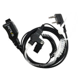 EAK007 High end walkie talkie air guide earphone with adjustable volume and Kevlar cable/electromagnetic type