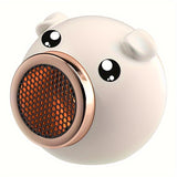 1pc, Cute Piggy Desktop Heater, Household Small Solar Electric Heater, Energy Saving High-end Small Office Bathroom Quick Heating Fan, Home Decor Room Decor Back To School Supplies Winter Essential