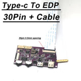 Isdn USB Type-c To EDP Driver Board 2K 4k 60hz 30PIN 40PIN LED LCD Projector Screen Display Laptop Notebook Phone Coaxial Cable