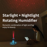 Portable with Starry Sky Light Compact Rotatable Desktop Mini Humidifier for Car Office Bedroom Home Decor