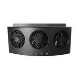 Exhaust 3-Head Coog USB Powered Car Air Purifier Radiator Fan Window Vent Cool Ventilation Interior Accessories