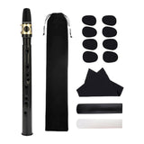 Pocket Saxophone with Reeds, Carrying Bag,Pads, Cleaning Cloth Lightweight Portable Mini Sax Woodwind Instrument Adult