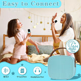 Children's Karaoke Machine, Pink And Blue Dual Microphones, Suitable For Gifts For Children,