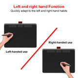9x5 inches Graphics Drawing Tablet Ultra-thin Art Creation Sketch with Battery-free Stylus 8 Pen Nibs 8192 Levels Pressure