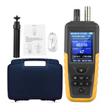 Air Quality Tester Humidity Monitor Dust Particle Counter 6-Channel 0.3um/ 0.5μm/ 1.0μm/ 2.5μm/ 5.0μm/ 10um PM2.5 PM10 Detector
