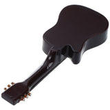 1:12 Miniature Music Instrument Acoustic Guitar Yellow and Brown red