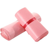 100Pcs/Lot Pink Translucent Courier Packing Thicken Storage Bag Waterproof Bags PE Material Envelope Mailer Postal Maig