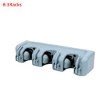 3/4/5 Position Wall Mounted Multi-Functional Mop Broom Holder Magic Plastic Mop Holder Bathroom Kitchen Shelf Storage Holder