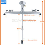 Pneumatic 1 Ton Air Agitator IBC Tank Mixer Machine 1000L Commercial Barrel Drum Stirrer With Support Hanger