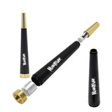 Dry Burning Herb Tobacco Pipe with 6mm Activated Carbon Filter Removable Cone Metal Pipes Smoking Grass Pipa for Gift