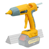 100W Cordless with 10pcs 11mm Stic Hot Melt Glue Gun for /Milwaukee/Makita/Bosch 18V Battery (No Battery)
