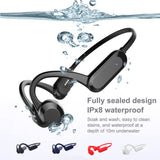 Bone Conduction Rechargeable Headset Earphone Player White