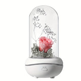 1pc Colorful Atmosphere Light Preserved Flower Aromatherapy Machine, Portable Air Purifier, The Best Holiday Gift For Women