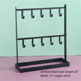 Display Stand Metal Storage Rack Earring Holder Ornament Jewelry Shelf
