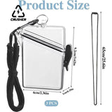 CRUSHER Transparent Cigarette Case Hanging Neck Style Waterproof Seag Small Tobacco Box Portable Cardcase Smoking Accessories