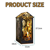 Book Nook Kit, DIY Booknook Bookshelf 3D Wooden Puzzle Decorative For Kids/Adults