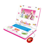 Kids Laptop Electronic Toys Educational Learning Computer Sound Rose Red Yellow Plastic Mouse Keyboard Fun Music
