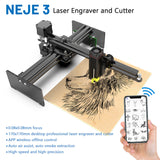 NEJE 3 600mW 405nm Engraving hine Engraver Printer DIY Laser Working Area 170x170mm Compatible with GRBL Software
