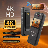 Ultra High Definition 4K Camera, Wireless WiFi Hotspot Law Enforcement Motorcycle Riding Recorder, Mini Sports Camera