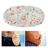 ral Printed Round Shape Portable Protective Cotton Rectal Bag for Shower Ostomy Cover