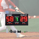 Digital with Remote Professional Score Inning Ball Strike Out LED Baseball Scoreboard for Compeon Fence