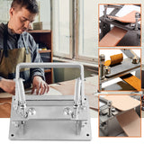 Stainless DIY Strips Belt Manual Cowhide Leather Splitter hine Cutting Peeler Roller Tool