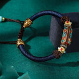 Dragon Knot Hand-woven Bracelet Bohemian Women's Vintage Brass